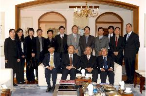 Members of Zhejiang University with our staff